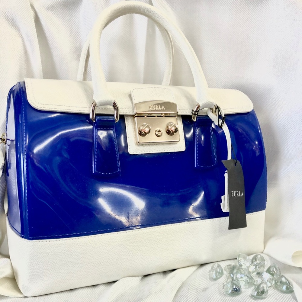 Furla Candy Bag | Blue & White